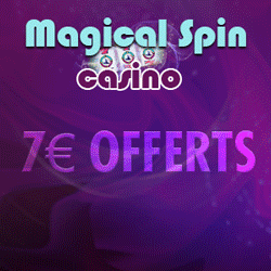 7€ offert sans dépot sur Magical Spin Casino ! 250x250_7FREE_FR